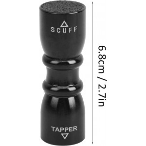 Champion Billiards Pool Cue Tip Repair Tool Accessories include scuff or shaper, tapper and aerator, 3 in 1 pool cue tip tool- Black color