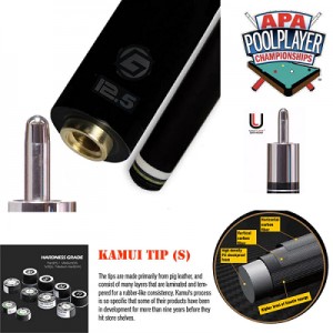 BLACK FRIDAY DEAL! CHAMPION NA2 POOL CUE AND LIMITED EDITION EVOLUTION CARBON SHAFT, UNI-LOC, 29"(11.75MM AND 12.5MM)