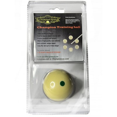 CHAMPION 2-1/4" BILLIARD PRACTICE TRAINING POOL CUE BALL (6 GREEN DOT) CHAMPION 2-1/4" BILLIARD PRACTICE TRAINING POOL CUE BALL (6 GREEN DOT)