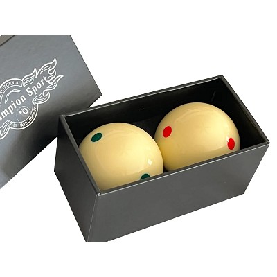CHAMPION 2-1/4" BILLIARD PRACTICE TRAINING POOL CUE BALL (6 GREEN DOT + 6 RED DOT) CHAMPION 2-1/4" BILLIARD PRACTICE TRAINING POOL CUE BALL (6 GREEN DOT + 6 RED DOT)
