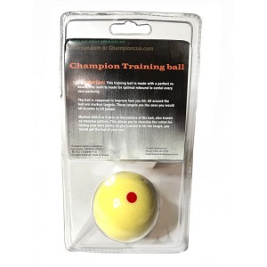 CHAMPION 2-1/4" BILLIARD PRACTICE TRAINING POOL CUE BALL (6 RED DOT)