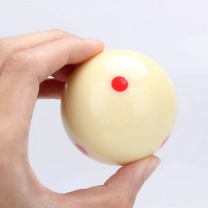 CHAMPION 2-1/4" BILLIARD PRACTICE TRAINING POOL CUE BALL (6 RED DOT)